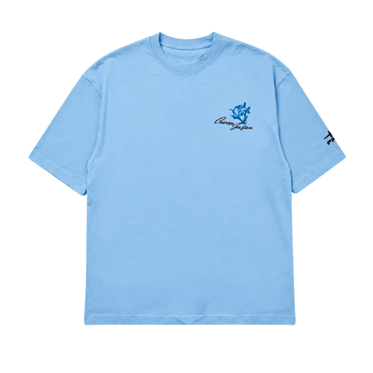 FLOWER TEE BLUE